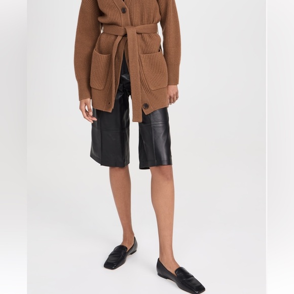 NIB Aeyde Tom Square Toe Calf Leather Black Penny Loafer - Picture 4 of 14